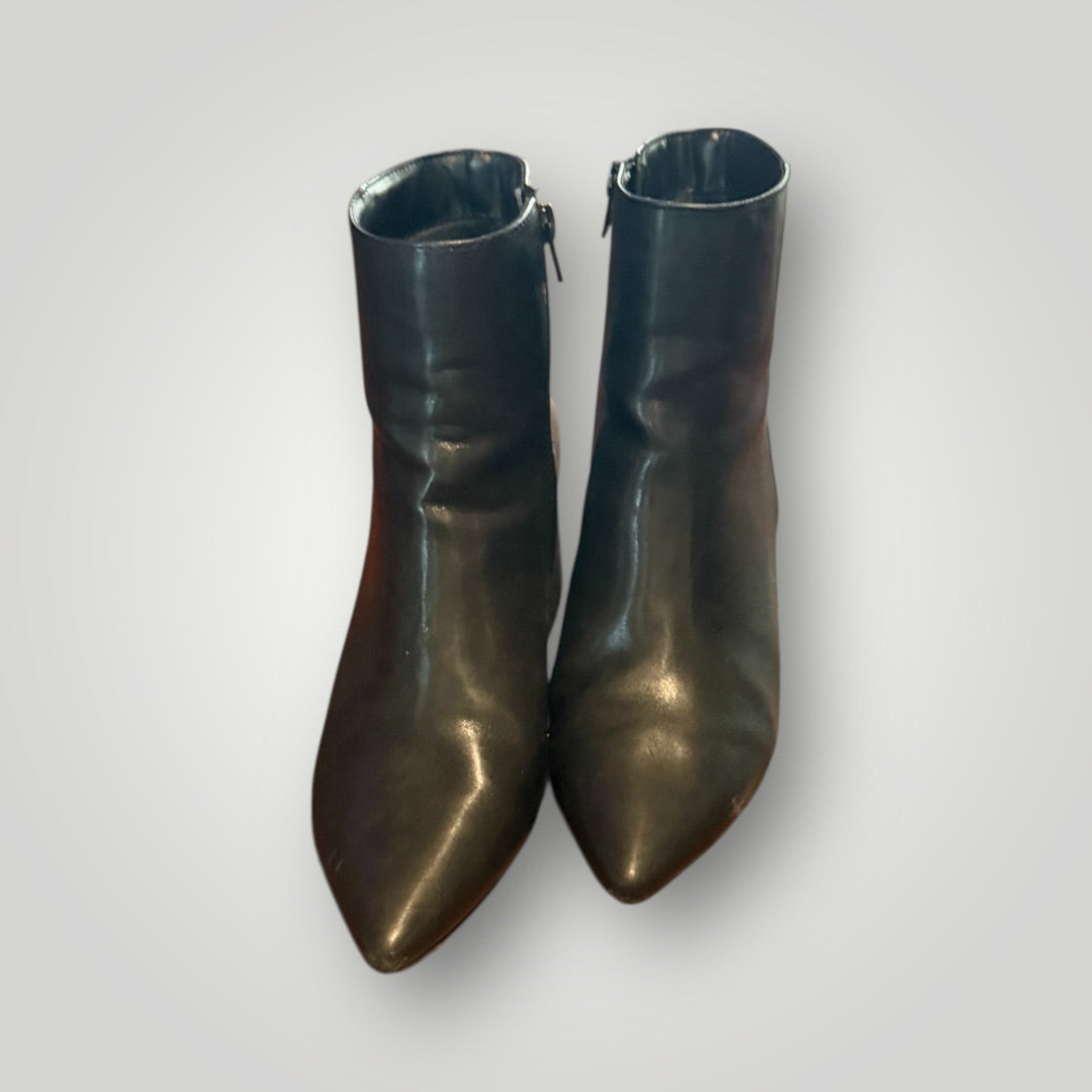 Black Madden Girl Pointed-Toe Ankle Boots, 8